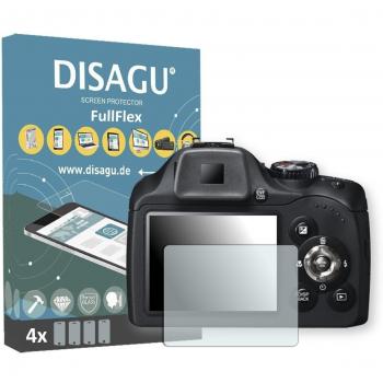 4 Disagu FullFlex protector pantalla para Fujifilm FinePix SL300 protectores de pantalla
