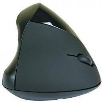 Ratón Vertical Ergonomico Inalámbrico para Diestros, Color Negro, 1600 DPI, Previene RSI