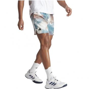 Adidas Printed Ergo Tennis Shorts Men's - Multicolor, Size XL