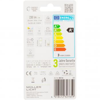 Bombilla LED G9 3W 230lm 2700K - Paquete de 8 unidades