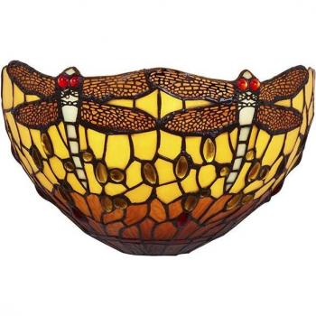 Aplique de Pared Viro Belle Amber Ambar Hierro 60 W 30 x 19 x 13 cm