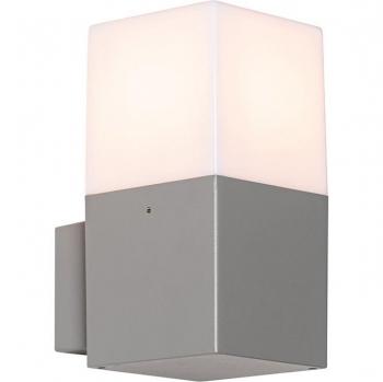 Aplique de Exterior Moderno Gris IP44 - Danés, Aluminio/Plástico Rectangular, LED Max. 1 x 15 Watt