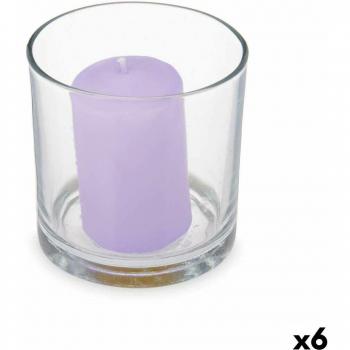Vela Perfumada Acorde Vaso Lavanda 10 x 10 x 10 cm (6 Unidades)