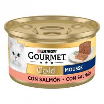 Gourmet Gold Mousse con Salmón. Pack 24 latas.