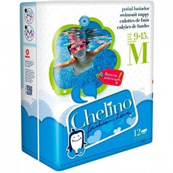 Chelino Fashion & Love - Pañal infantil de agua, talla M, 12 pañales