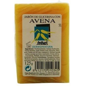SANTIVERI JABON GLICERINA Y AVENA-D-125GR, No aplicable