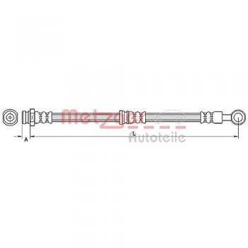 Metzger 4110744 Tubo flexible de frenos