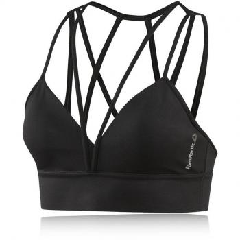 Reebok Strappy Bra Sujetador Deportivo, Mujer, Negro