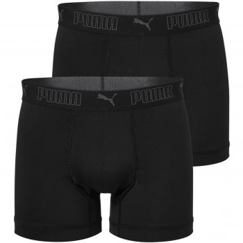 Puma Men's Sport Microfiber Boxer Shorts (2-Pack) - Black
