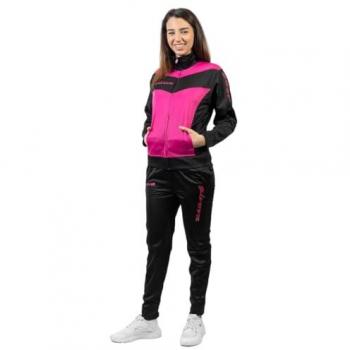 Givova Tuta Visa Luxury Glitter Hombre Chándal TR018L-0610, Chándal unisex, color fucsia y negro, talla L