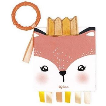 Kaloo - K962782 - Libro suave de actividades para bebé con diseño de zorro enfadado