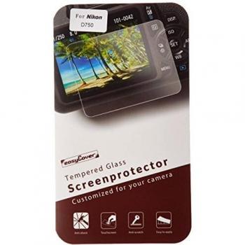 easyCover - Protector de Pantalla de Vidrio Templado para Nikon D750 / D500 / D780