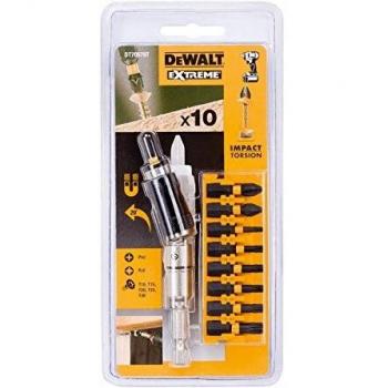 DeWalt 10 Piece Impact Screwdriver Angled Bit Holder Set