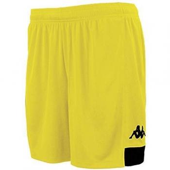Kappa Paggo Pantalón Corto de Equipación, Niños, Amarillo/Negro, 12Y