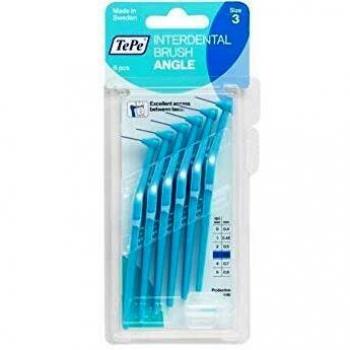 18 TePe Angle interdental Brushes 0.6 mm Blue