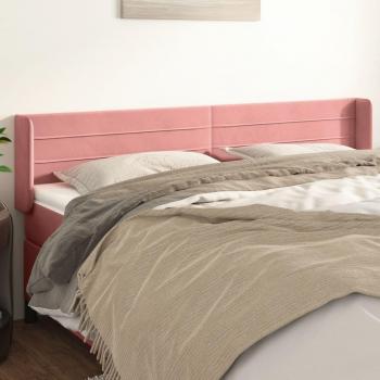 Cabecero de terciopelo rosa 163x16x78/88 cm Vidaxl Rosa