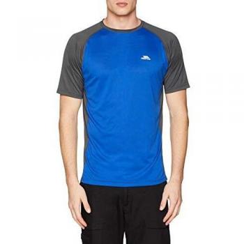 Trespass Hombres de Talca Secado rápido antibacteriana Camiseta, Hombre, Color Blue Dot, tamaño Large
