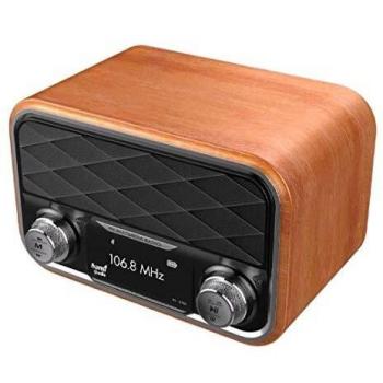 SAMI-RS12702 Radio Digital FM Multimedia SAMI con Entrada USB/Micro SD/Aux IN. Reproductor MP3 y Función BT con Alcance de 10m. Potencia máxima 6W. Antena telescópica y batería Recargable 1800 mAh.