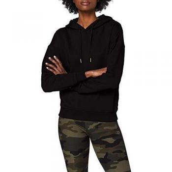 Urban Classics Ladies Hoodie Hooded Sweatshirt Black