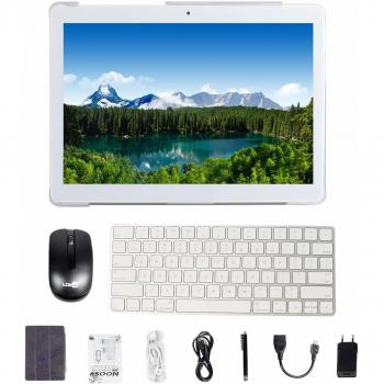Android 7.0 Tableta de 10 pulgadas con WIFI de cuatro núcleos Navegación Bluetooth 4GB RAM 64GB de memoria Dual SIM 3G también es un teléfono móvil