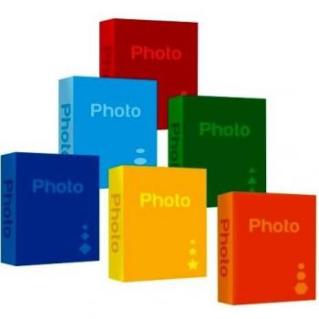Álbum Fotográfico Básico 10x15 cm para 200 Fotos - Colores Asortidos