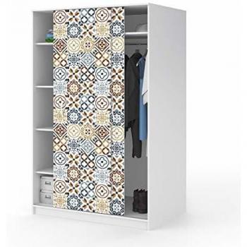 Ambiance Sticker col-tiles-mob-RJ-A899_20x20cm Pegatina de Pared, Vinilo, Modelo 2, H120 x L200 cm