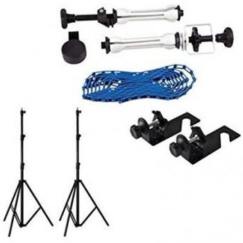 BRESSER BR-2635 Soporte de Fondo para 2 Rollos