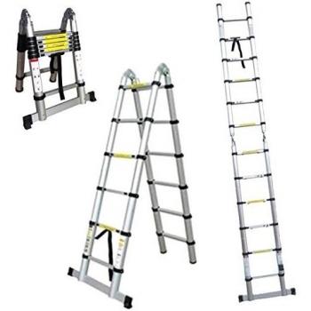 JBM 52149 Escalera Telescópica en V Plegable