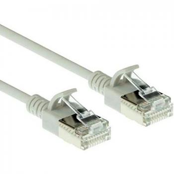 ACT Cable de red CAT6a, U/FTP LSZH LAN Cable delgado de 3,8 mm, cable flexible CAT 6a sin enganches con