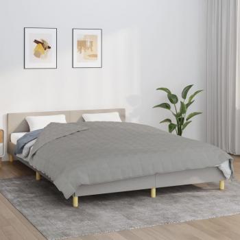 Manta con peso tela gris 200x220 cm 13 kg Vidaxl
