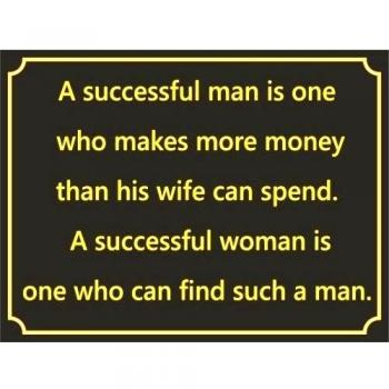 Alfombrilla de ratón 4037 a exitosa hombre es uno que hace que más dinero que su esposa puede pasar producto Nuevo Funny Funny calidad Fun alfombrilla de ratón