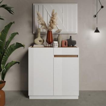 Aparador pequeño Utopia 2 puertas 1 cajón diseño contemporáneo 105 x 107 x 40 cm