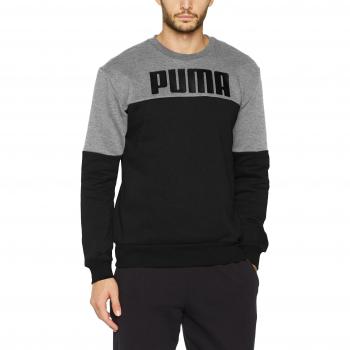 Puma Rebelblock Crew Fl Jersey, Hombre, Negro, XL