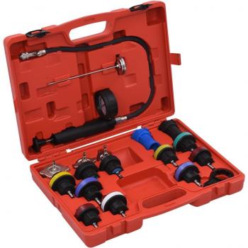 Kit de Comprobación de Presión del Sistema de Refrigeración y Radiador, 18 Piezas