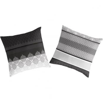 NAF NAF - Funda de almohada estampada Marble beige/gris 65x65 cm