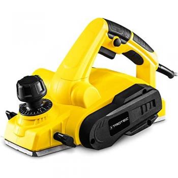 Cepillo eléctrico TROTEC PPLS 10-800, potente cepillo de 800 W con guía y mando de ranura para virutas