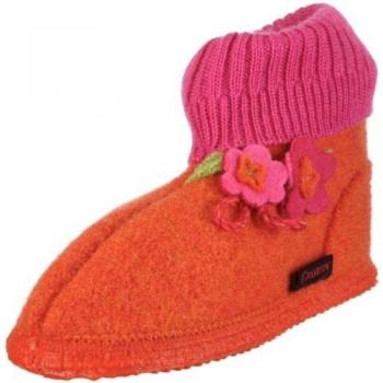 Giesswein Heiden 56-10-40637 - Zapatillas de casa de tela para niños, color naranja, talla 29