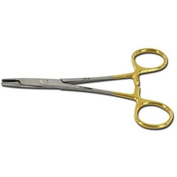 Gima S.P.A 26541 oro Olsen Hegar aguja soporte, 16,5 cm