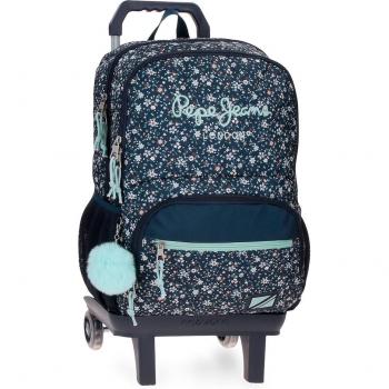 Mochila Pepe Jeans Alenka con carro y dos compartimentos