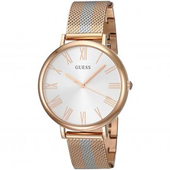 Guess Grace Reloj para Mujer Analógico de Cuarzo con Brazalete de Acero Inoxidable bañado en Oro W1155L4