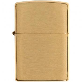 Zippo Armor Case Windproof Lighter Brushed Brass 168