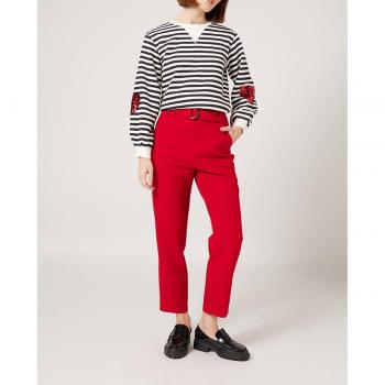 Pantalón tipo traje Naf Naf en color rojo