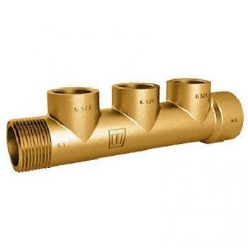 Colector de Bronce Vetus Rosca Hembra 2 Dorado