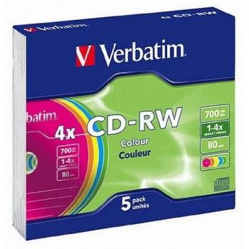 Verbatim CD-RW Colour 4x - CD-RW vírgenes