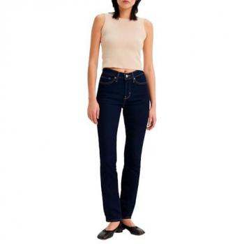 Jeans Ceñido Moldeador Levi's 312 para Mujer Azul Oscuro