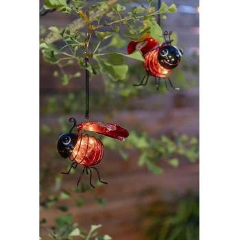 Luz solar decorativa Mariquita Galix - Metal y Plástico - 2 Lumens - 8 horas de iluminación