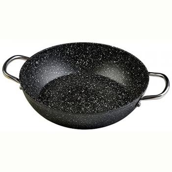Cazuela Baja Wecook Granite 30 cm, Aluminio Forjado, Antiadherente Ecológico sin PFOA, Apta para Inducción y Todos los Fuegos