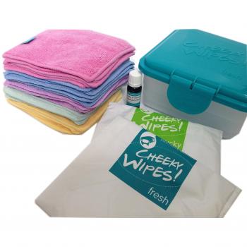 Toallitas Cheeky – 25 toallitas de rizo de bambú con arco iris, reutilizables, 15 x 15 cm, reutilizables, multicolor, perfectas para manos y cara, absorbentes, supersuaves y naturalmente antibacterianas | Respetuoso con el medio ambiente