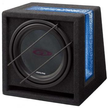 Alpine SBG-844BR - Subwoofer con Caja Bass Reflex, Color Negro