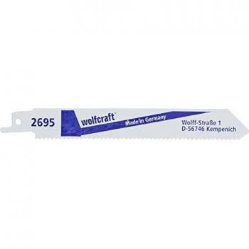 Wolfcraft 2695000 - Pack de 2 hojas de sierra de sable bimetal, corte basto